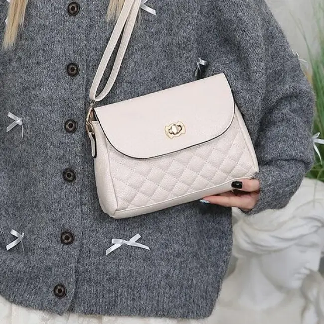 Korean-Style Rhombic Mini Shoulder & Crossbody Phone Bag