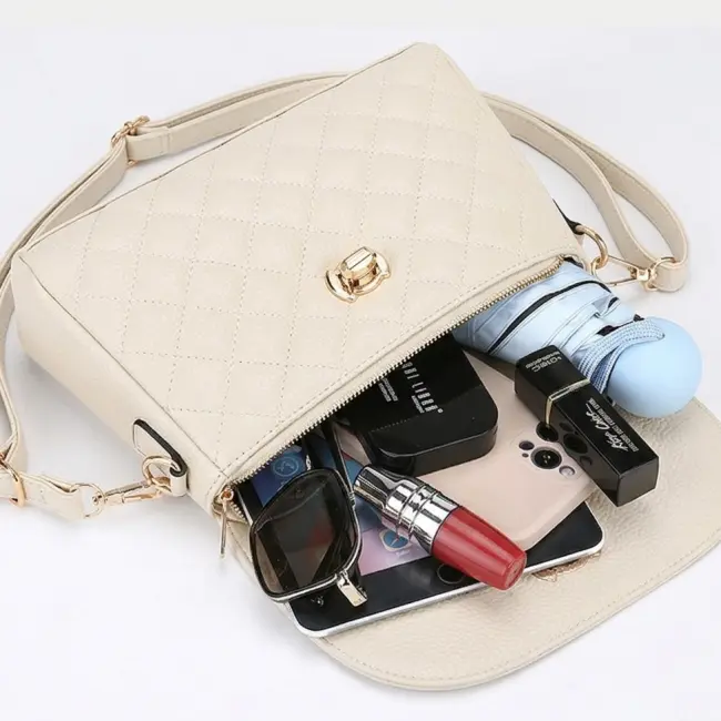 Korean-Style Rhombic Mini Shoulder & Crossbody Phone Bag