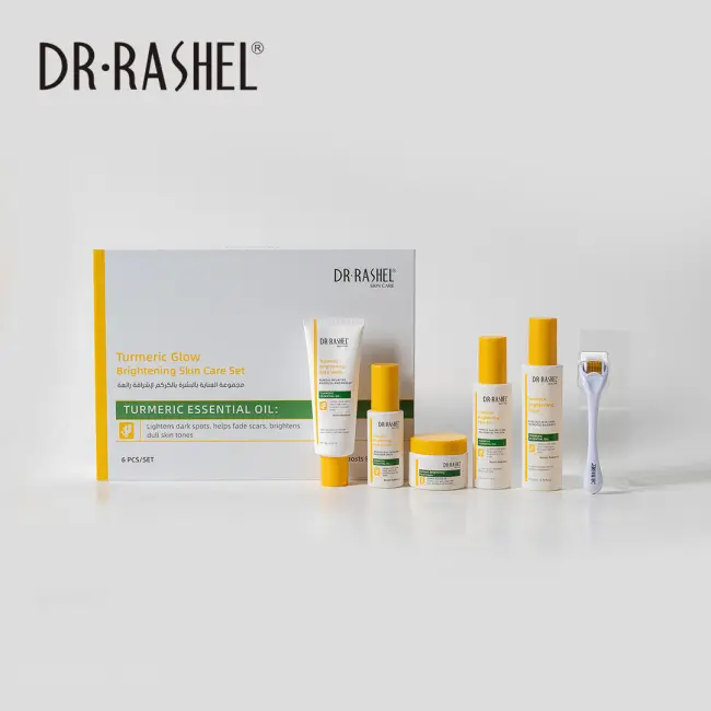 DR RASHEL TURMERIC GLOW BRIGHTENING SKIN CARE SET – 6 PIECES