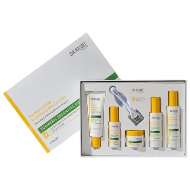 DR RASHEL TURMERIC GLOW BRIGHTENING SKIN CARE SET – 6 PIECES