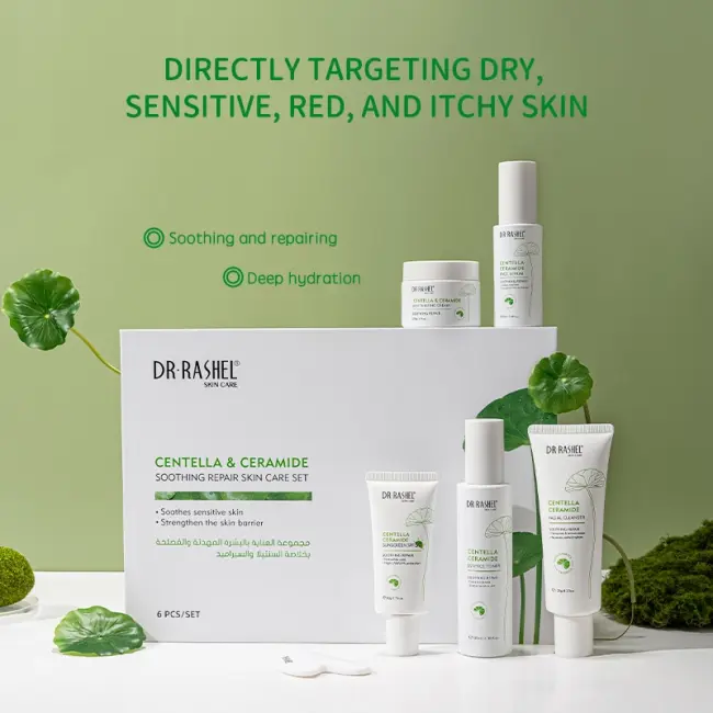 DR RASHEL CENTELLA & CERAMIDE SOOTHING REPAIR SKIN CARE SET – 6 PIECES