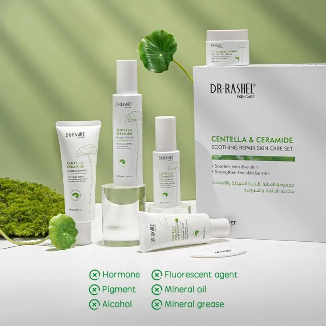 DR RASHEL CENTELLA & CERAMIDE SOOTHING REPAIR SKIN CARE SET – 6 PIECES
