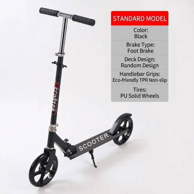Folding Two-Wheeled City Commuter Scooter