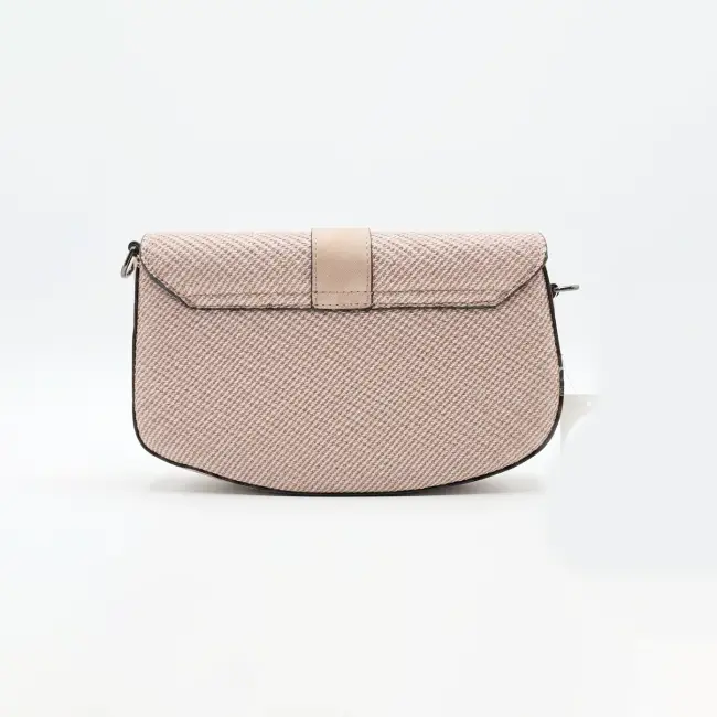 Elegant Textured Saddle Crossbody Shoulder Bag