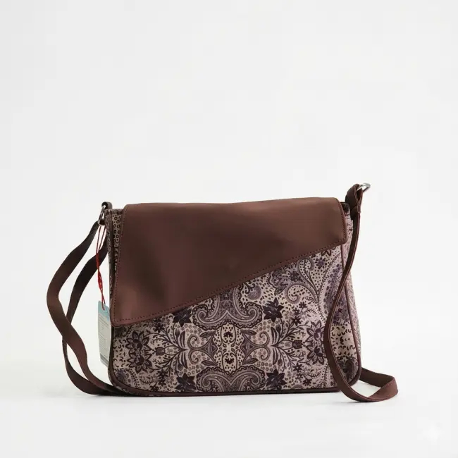 Vintage Floral Pattern Crossbody Bag