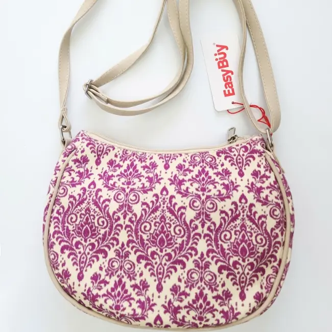 Vintage Damask Pattern Crossbody Shoulder Bag