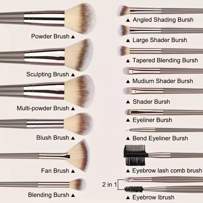Makeup Brush Set – 15 Pieces