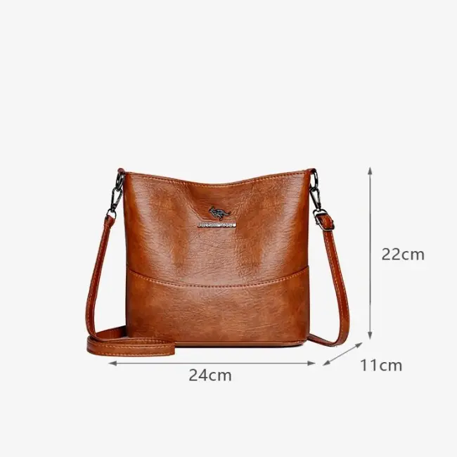 Casual Women's Bucket Bag – Fashion Splicing Wide Strap Shoulder & Crossbody Bag