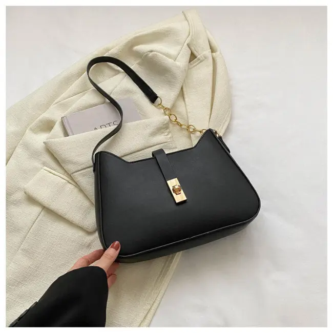 All-Match Niche Design Small Bag, Fashion Solid Color Crossbody Shoulder & Underarm Bag