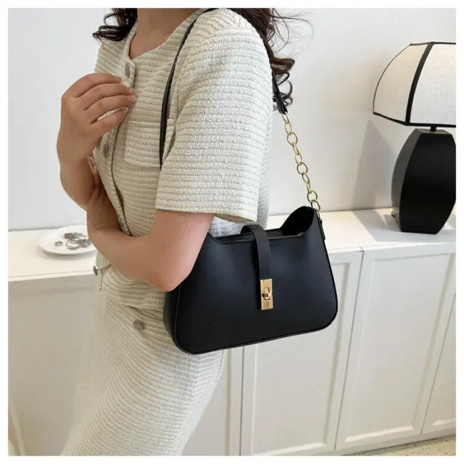All-Match Niche Design Small Bag, Fashion Solid Color Crossbody Shoulder & Underarm Bag