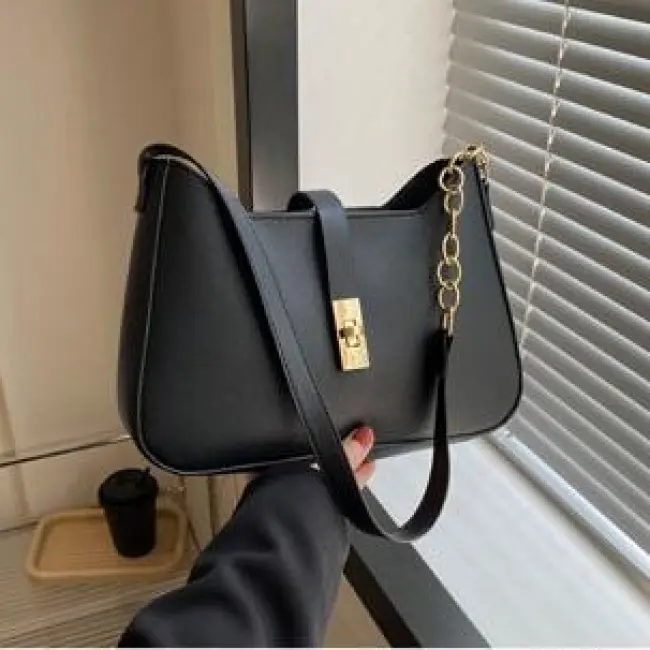 All-Match Niche Design Small Bag, Fashion Solid Color Crossbody Shoulder & Underarm Bag