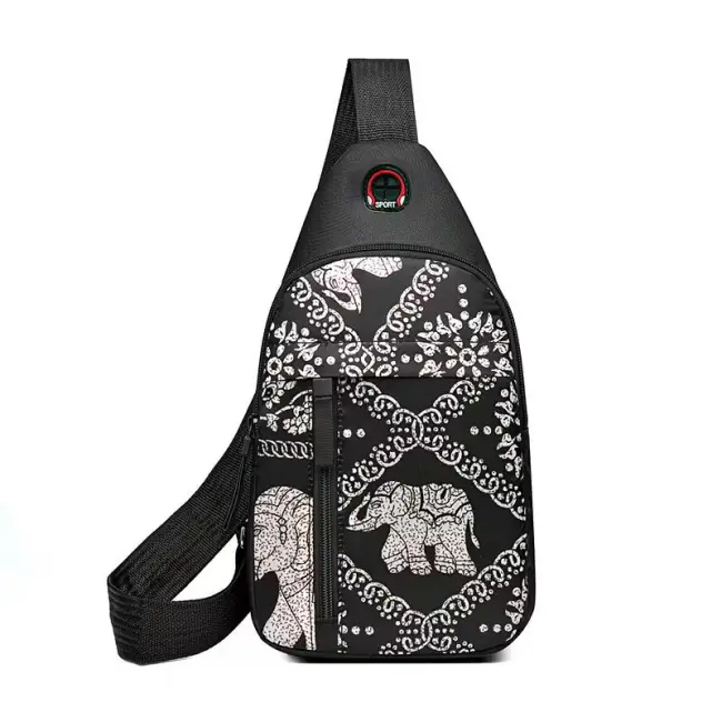 Printed Casual Chest Shoulder Crossbody Bag