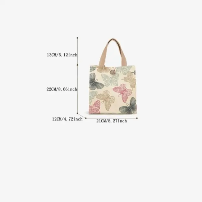 Small Canvas Tote Lunch Bag – Lightweight Commuter Sundries Bag
