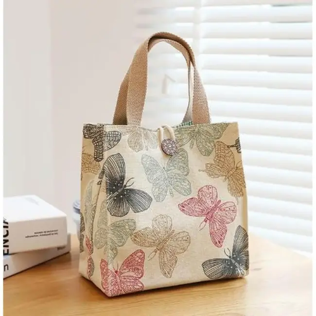 Small Canvas Tote Lunch Bag – Lightweight Commuter Sundries Bag