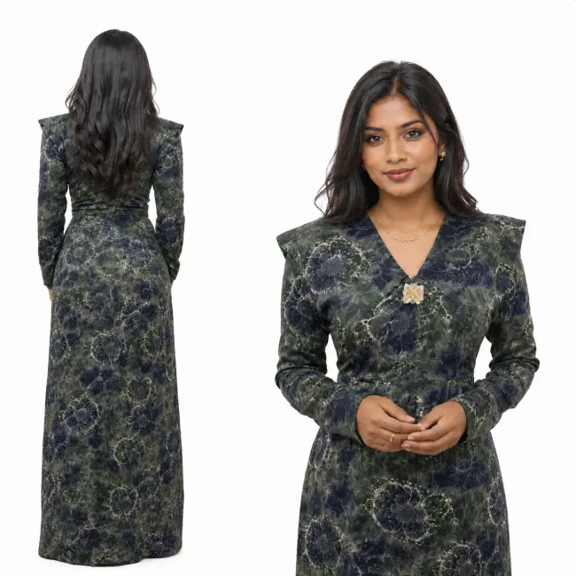 Dhigu Hedhun Fothi – Traditional Maldivian Women's Dress Material
