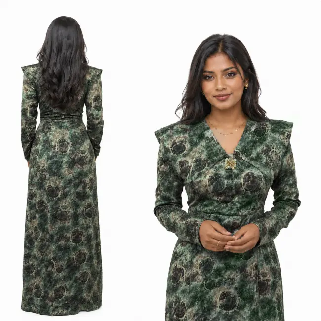 Dhigu Hedhun Fothi – Traditional Maldivian Women's Dress Material