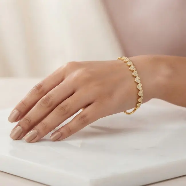 Gold-Plated Lightweight Bracelet for Women – Durable & Long-Lasting Shine