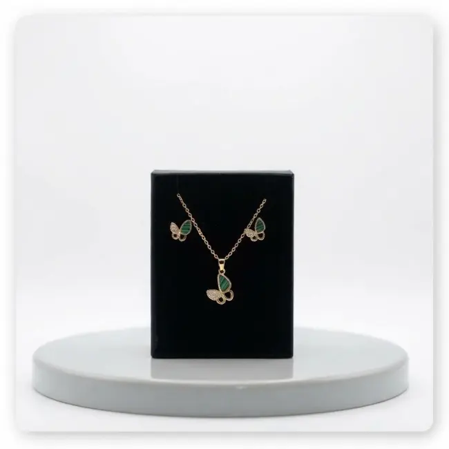 Gold-Plated Lightweight Jewelry Set for Women