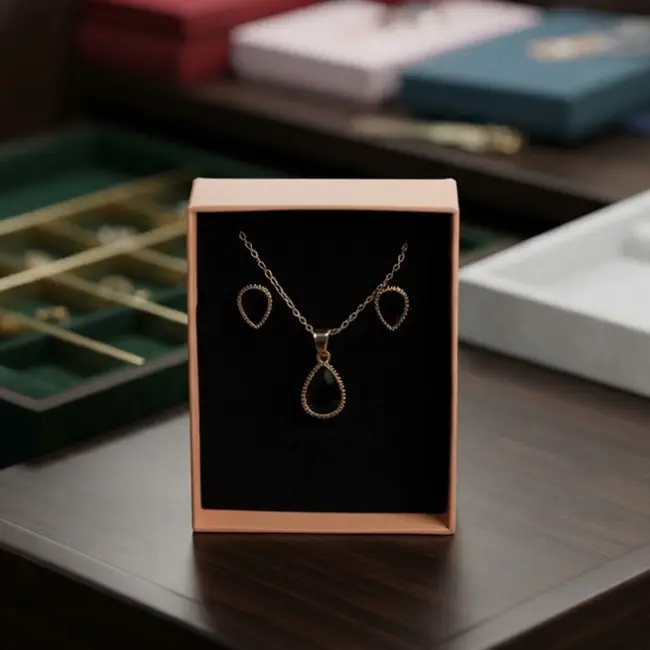 Gold-Plated Lightweight Jewelry Set for Women