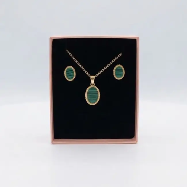 Gold-Plated Lightweight Jewelry Set for Women